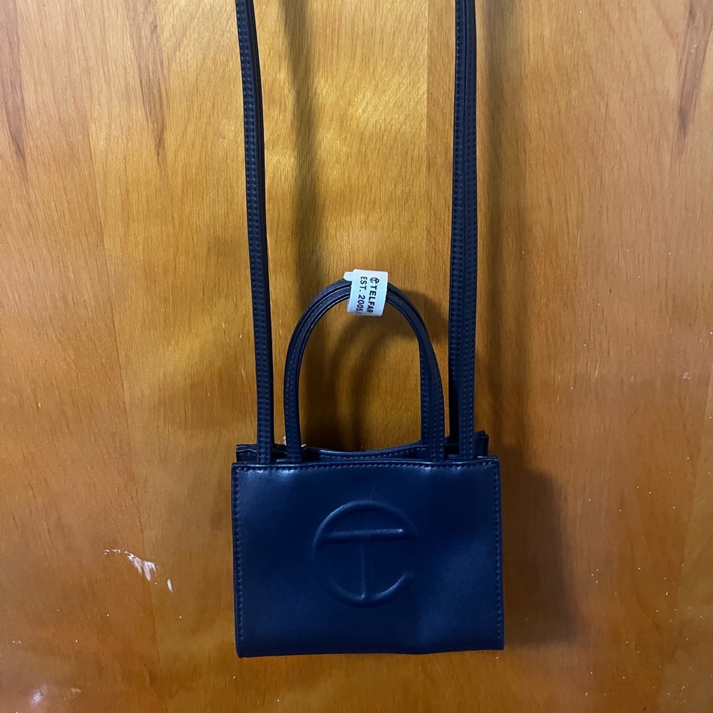 Navy Small Telfar Bag